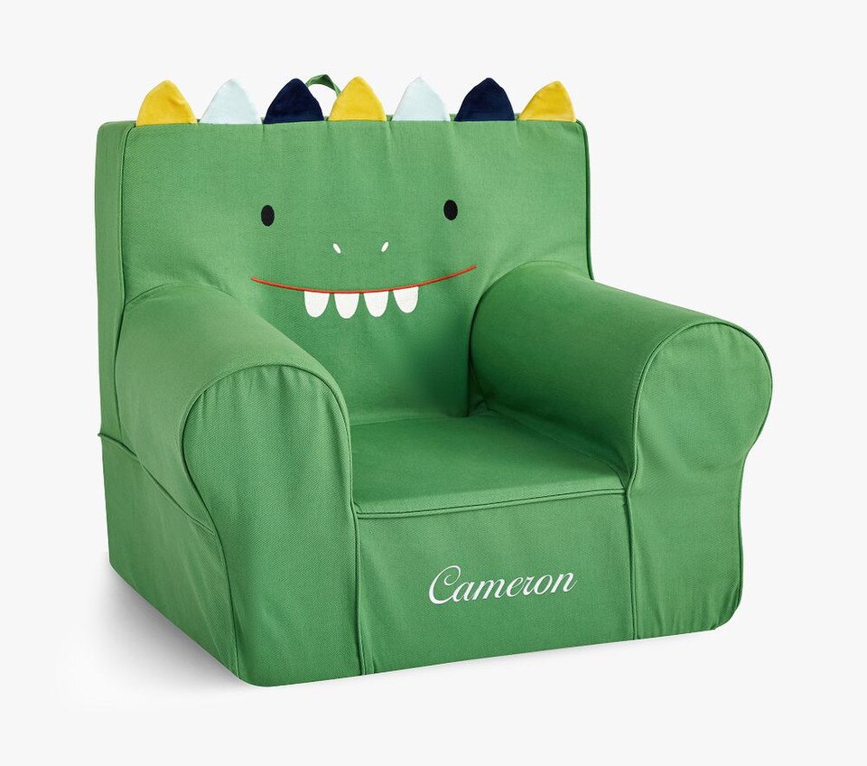 Twill Green Dino Anywhere Chair® Pottery Barn Kids Australia